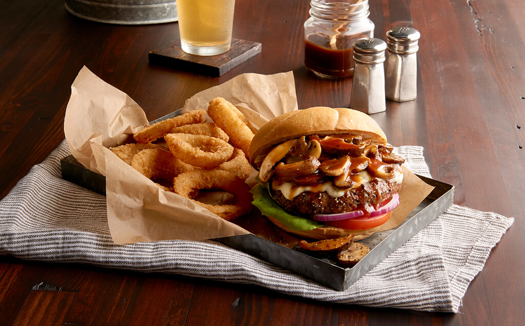 Mushroom Demi-Glace Burger