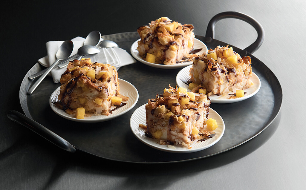 Piña Colada Bread Pudding