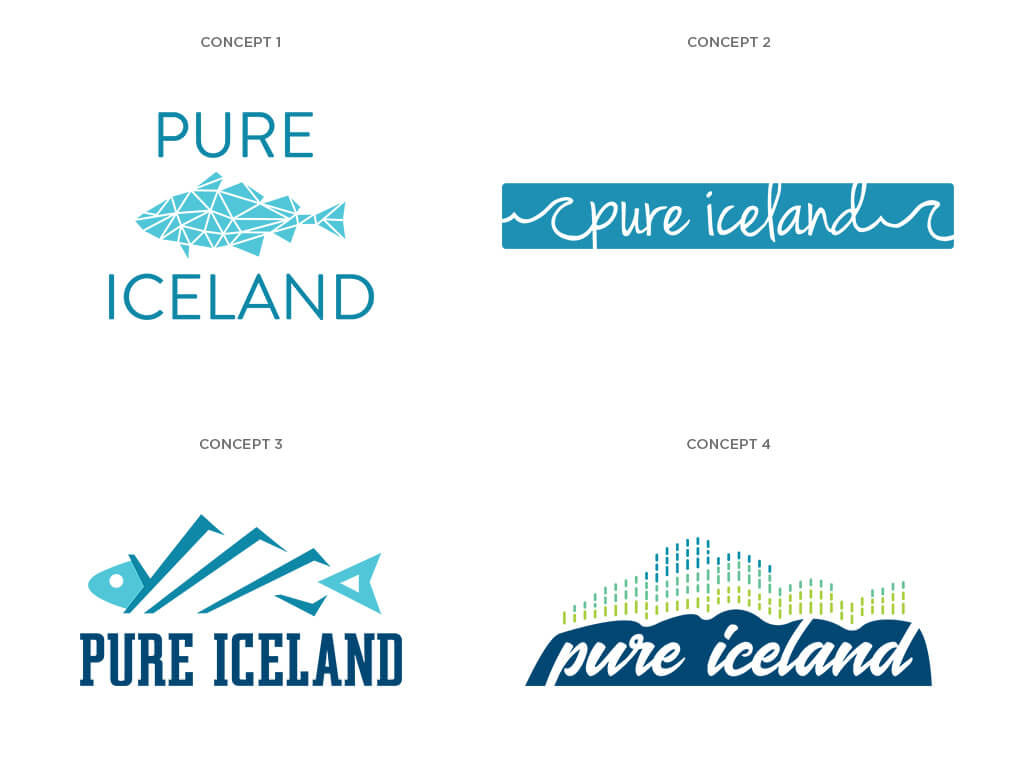 Pure Iceland Logo Concepts